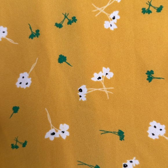 Collective Concepts Button Front Yellow Floral Maxi Skirt Size L - Picture 11 of 12